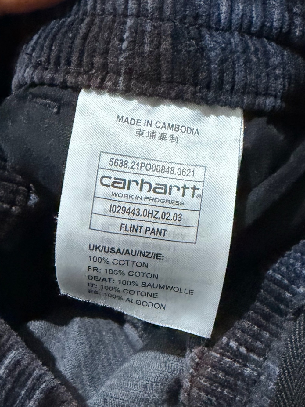 Carhartt WIP Plaid CorduroyFlint Pant - Picture 13 of 14